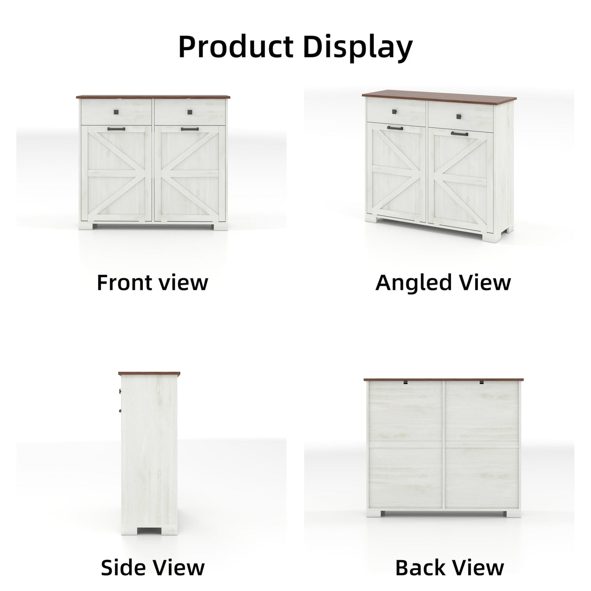 Double Tilt-Out Trash Cabinet for 2x10 Gallon Cans R293