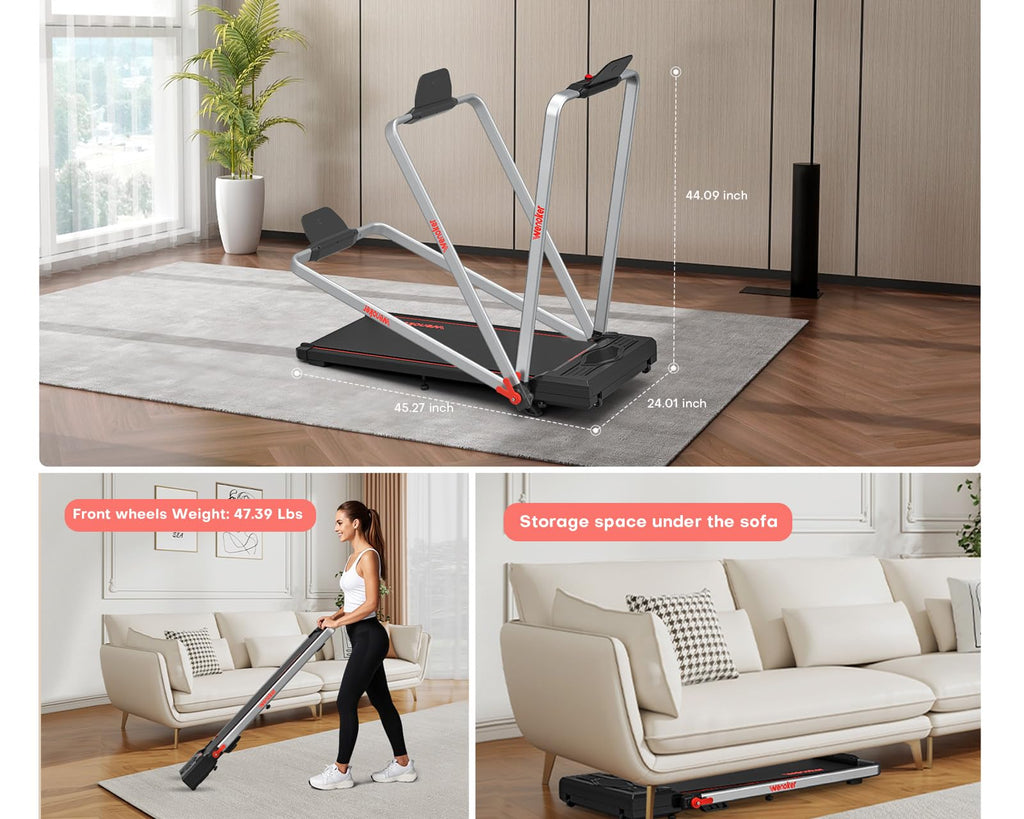 Walking Pad Treadmill with Safety Handle B4421