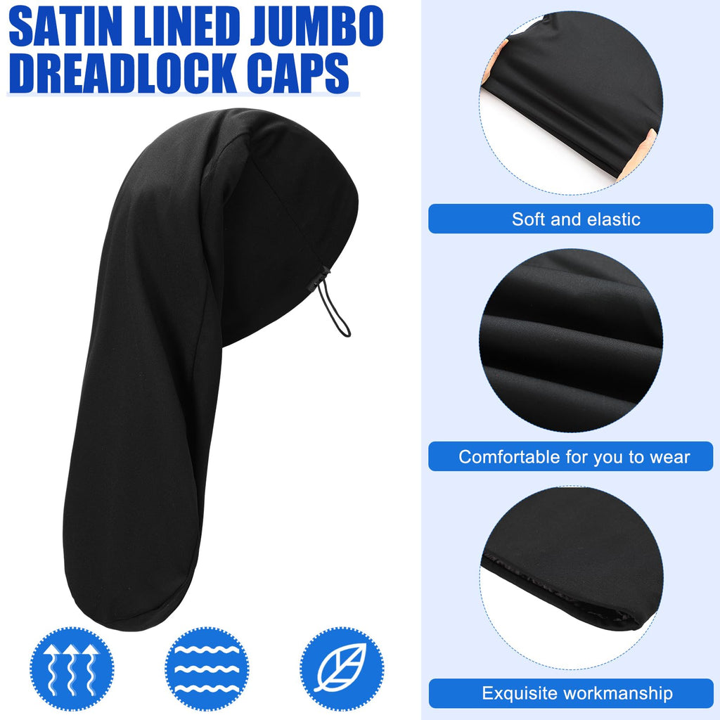 2 Pcs Dreadlock Sleep Cap V5946