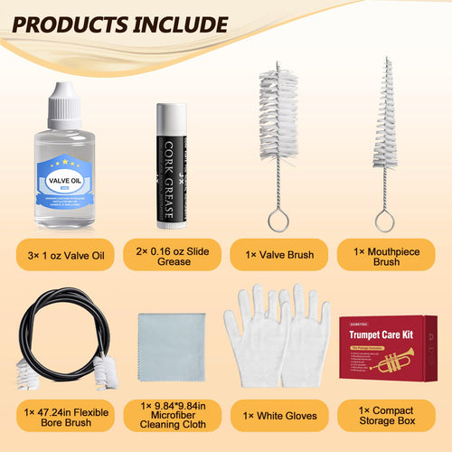 10 Pieces Trumpet Cleaning Kit I6772
