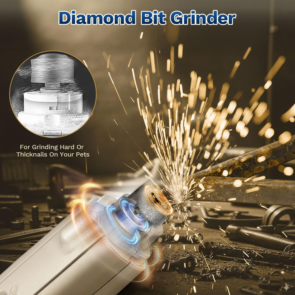 2-in-1 Dog Nail Clippers & Grinder with LED Light J783784