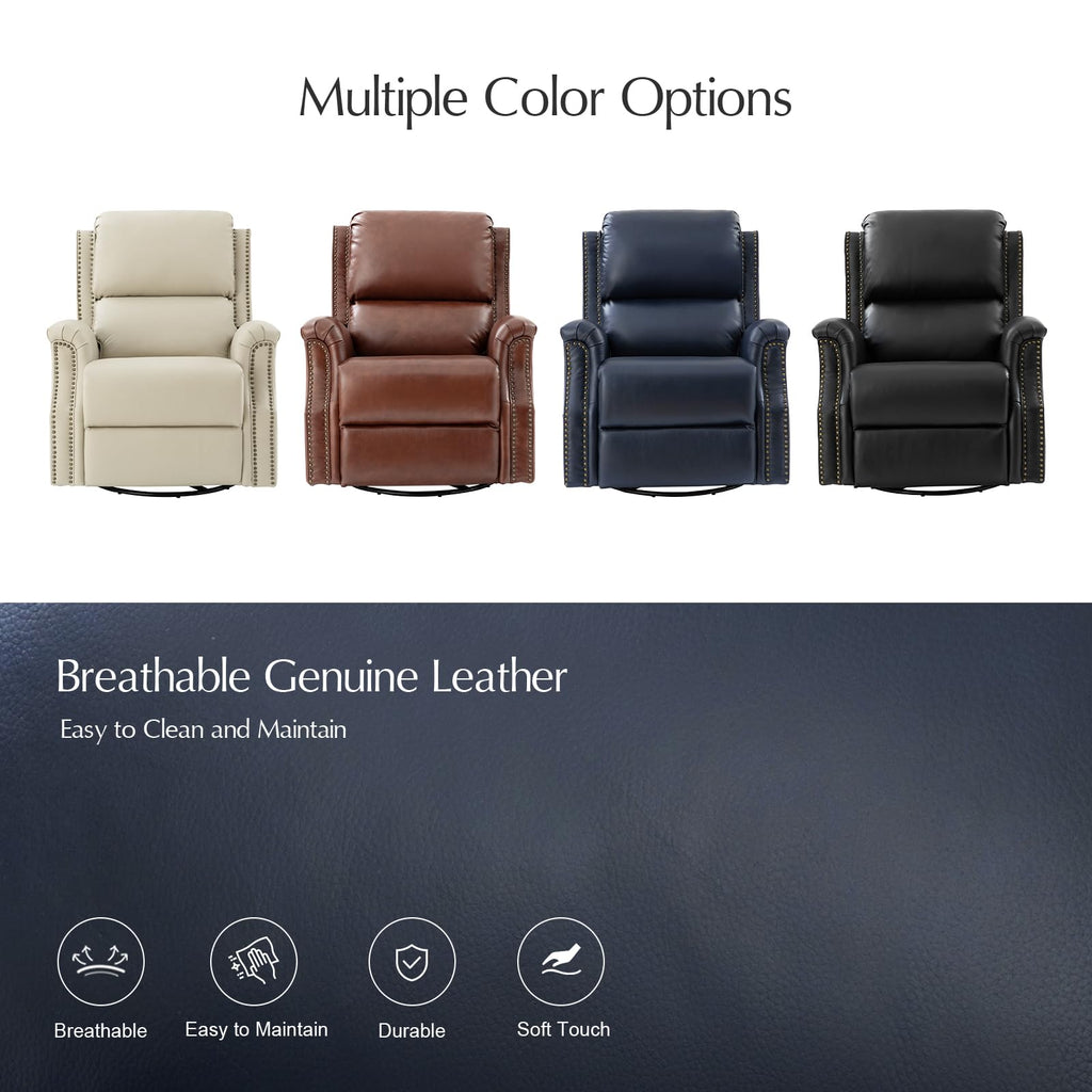 Navy Swivel Rocking Recliner N35622