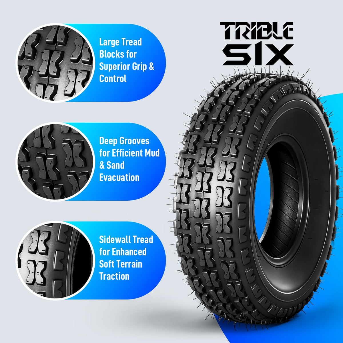 19x7-8 ATV UTV Tires Set of 2 K131579