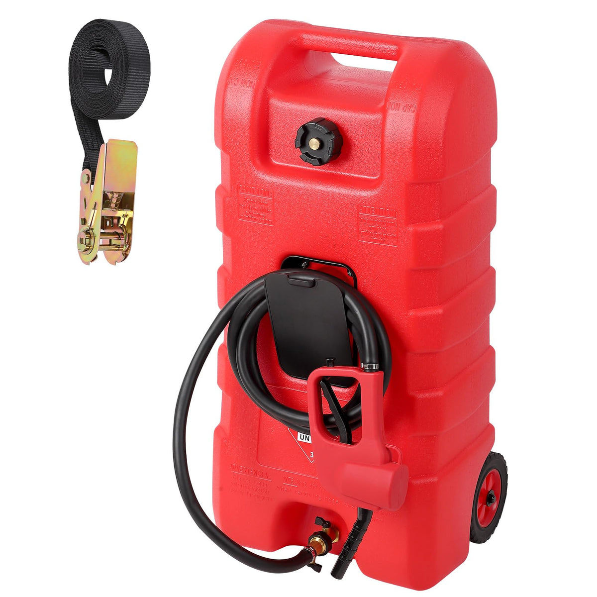 15 Gallon Portable Gas Fuel Tank Container with Pump and Hose V580229