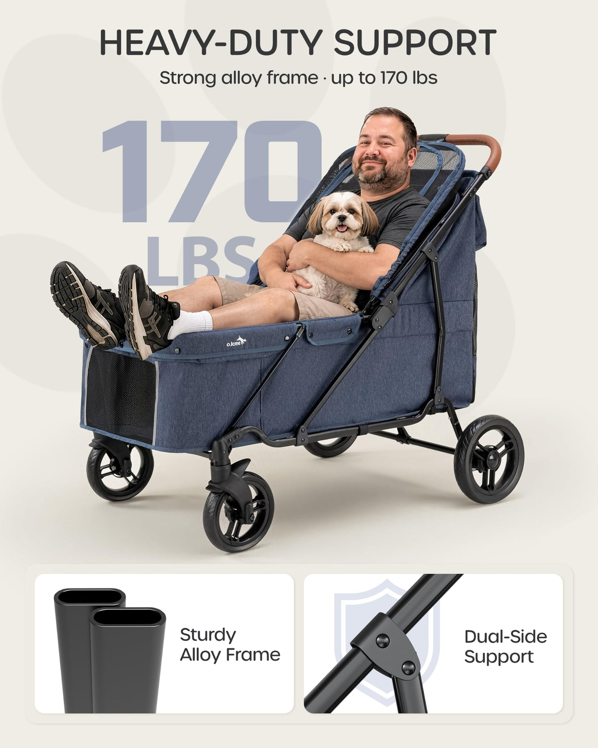 Large Dog Stroller up to 170 lbs U98259