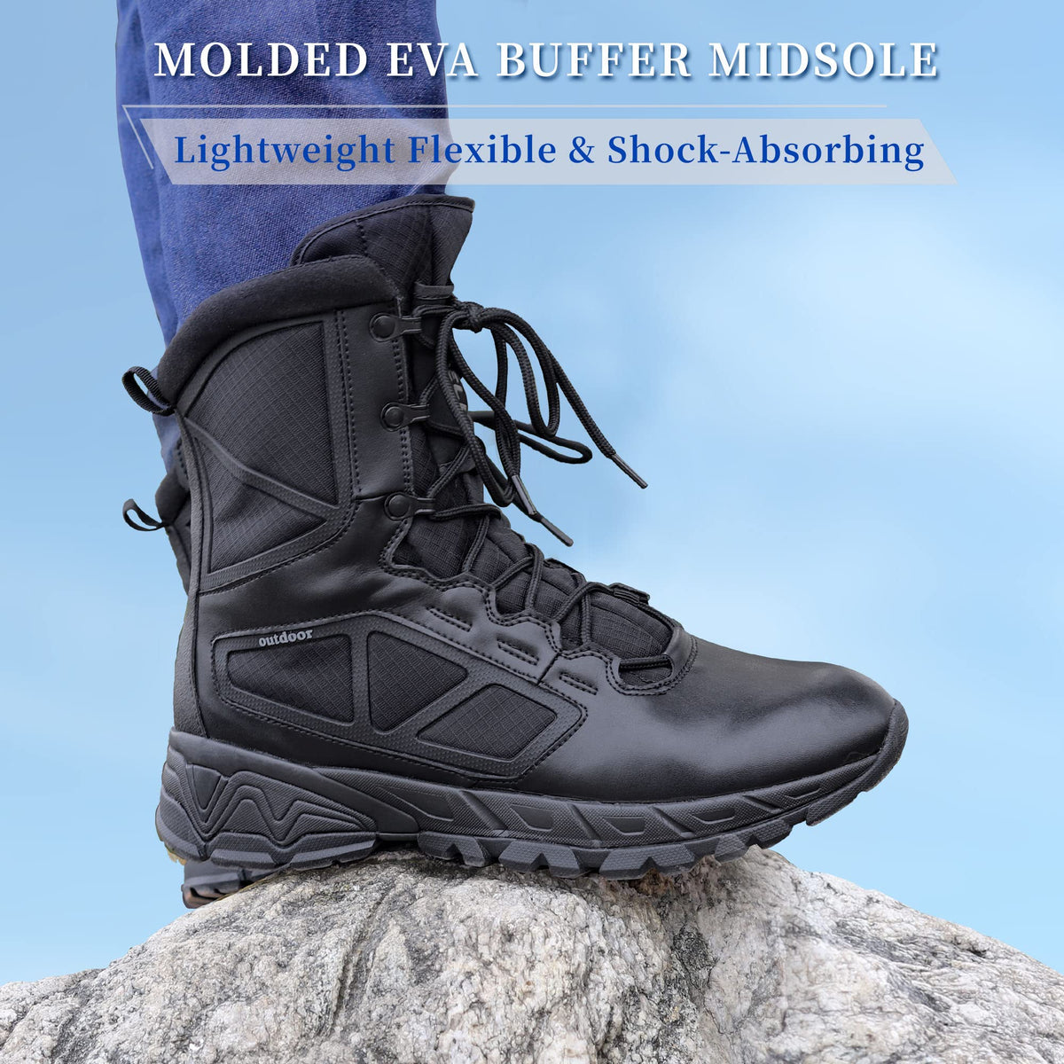 Lightweight Side Zipper Tactical Work Boots M63638