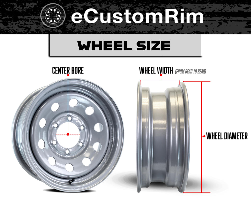 2-Pack 12 Inch Trailer Tire Rim Assembly A7576