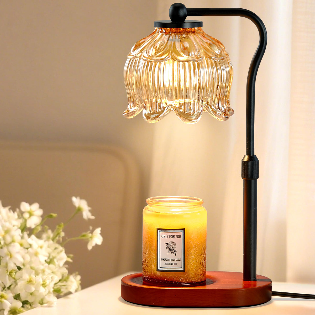 Candle Warmer Lamp with Timer & Stepless Dimming G7623