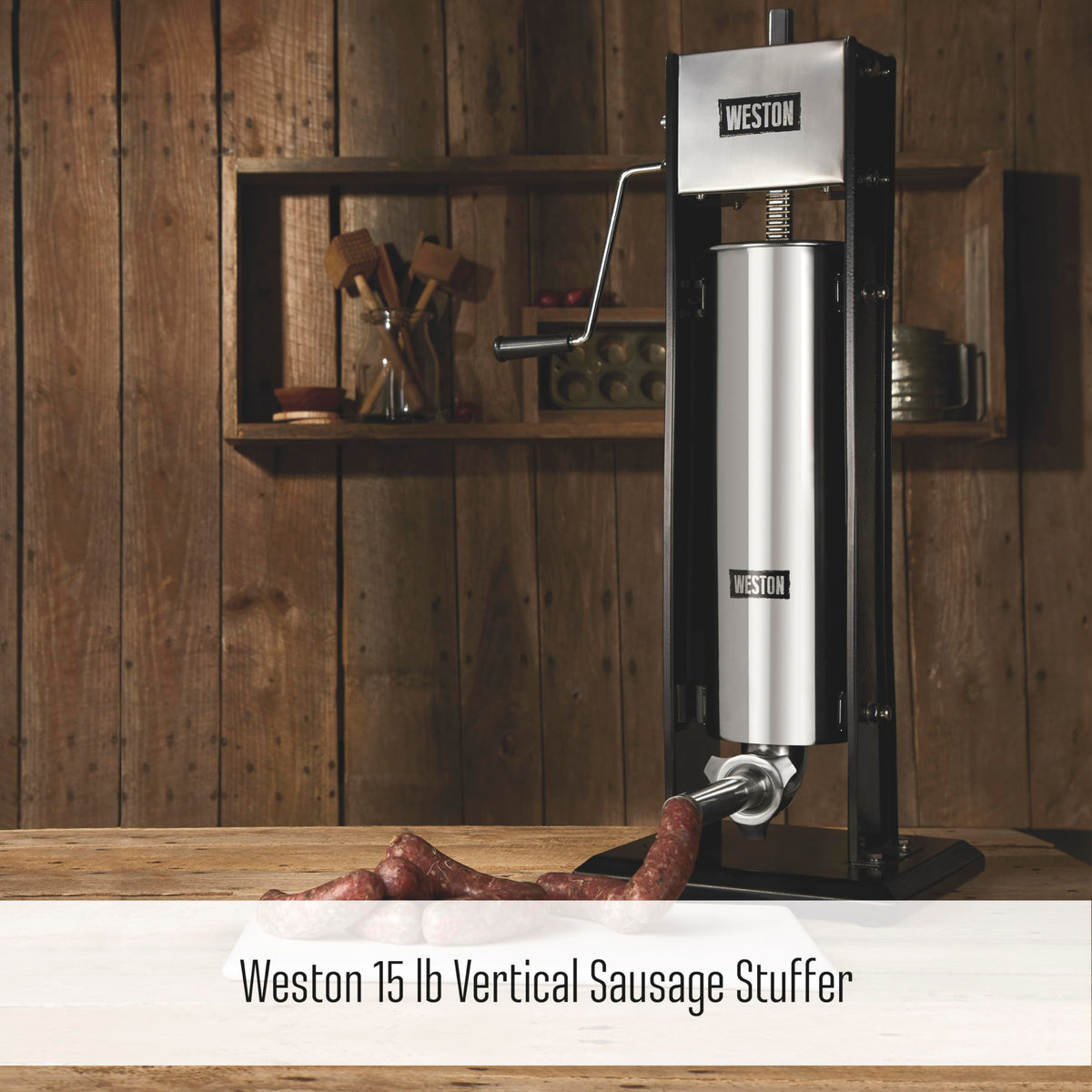 Stainless Steel Vertical Sausage Stuffer 15 lbs Capacity B8223