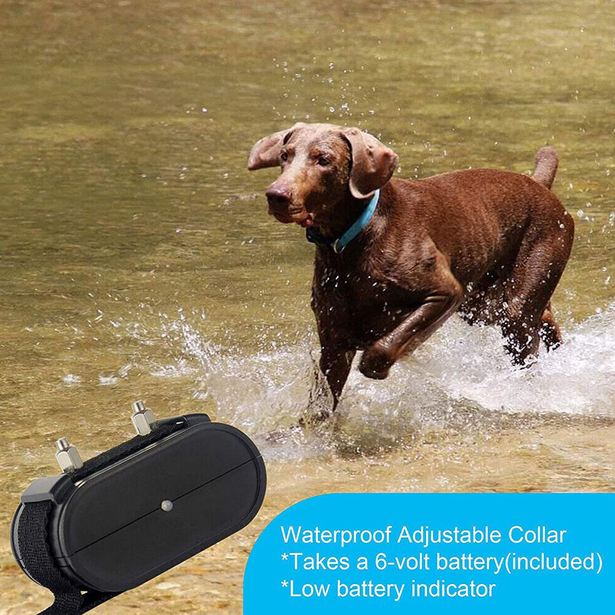 Underground Electric Dog Fence, In-Ground Pet Containment System, Waterproof Training Collar H37945