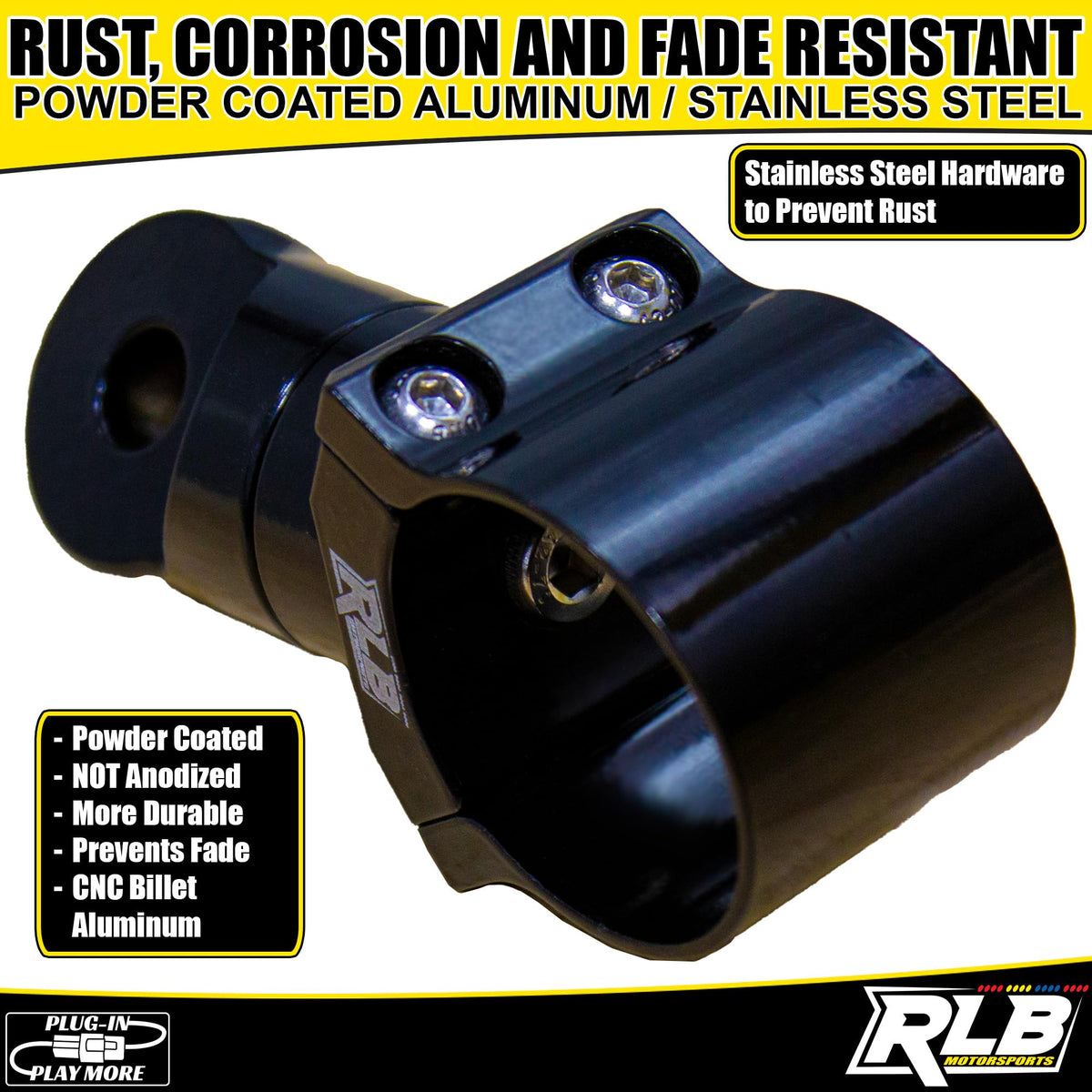 1.875" Whip Light Flag or Roll Bar Mount UTV Accessories E8876