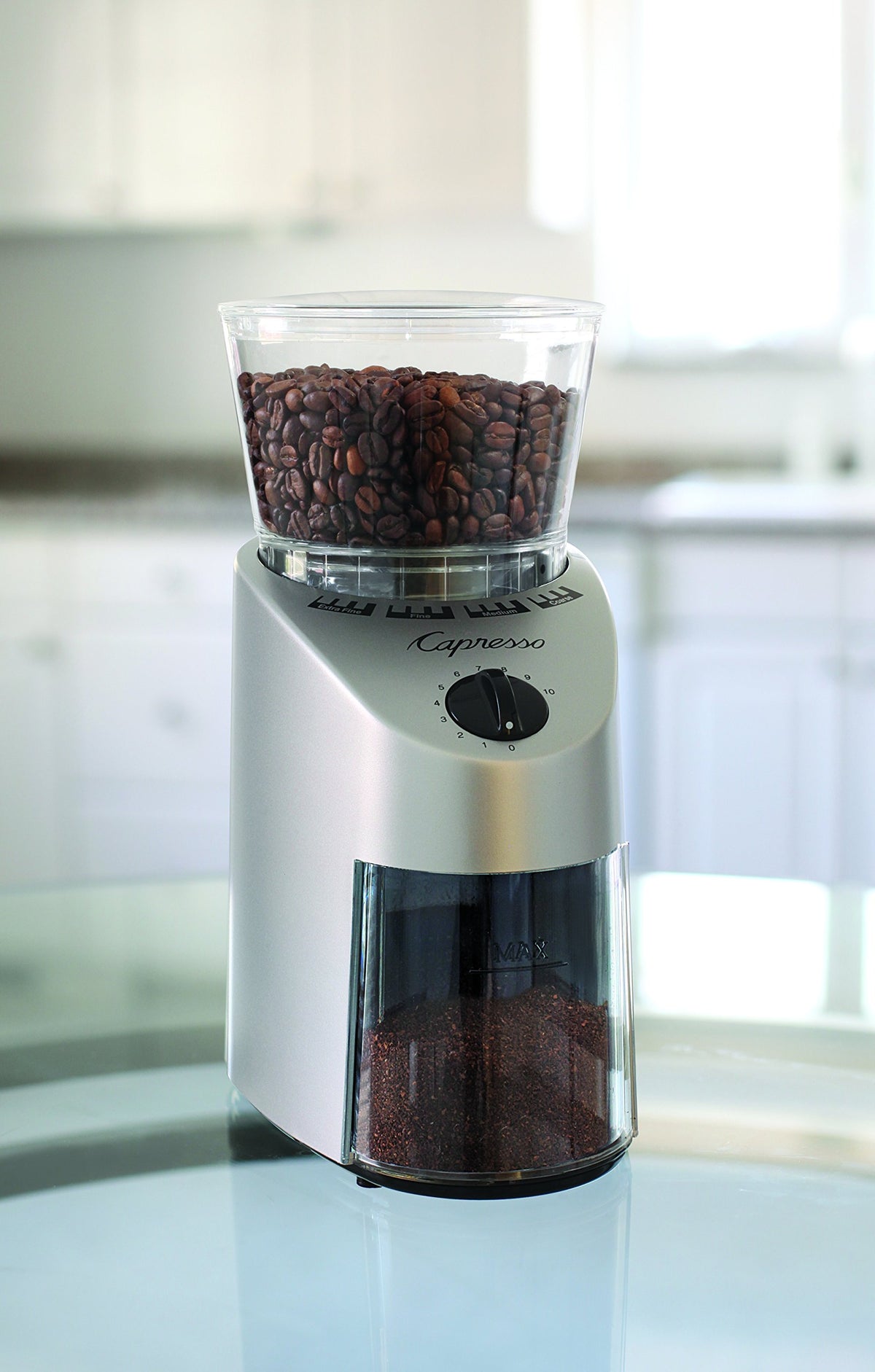 Conical Burr Grinder, Brushed Silver H206