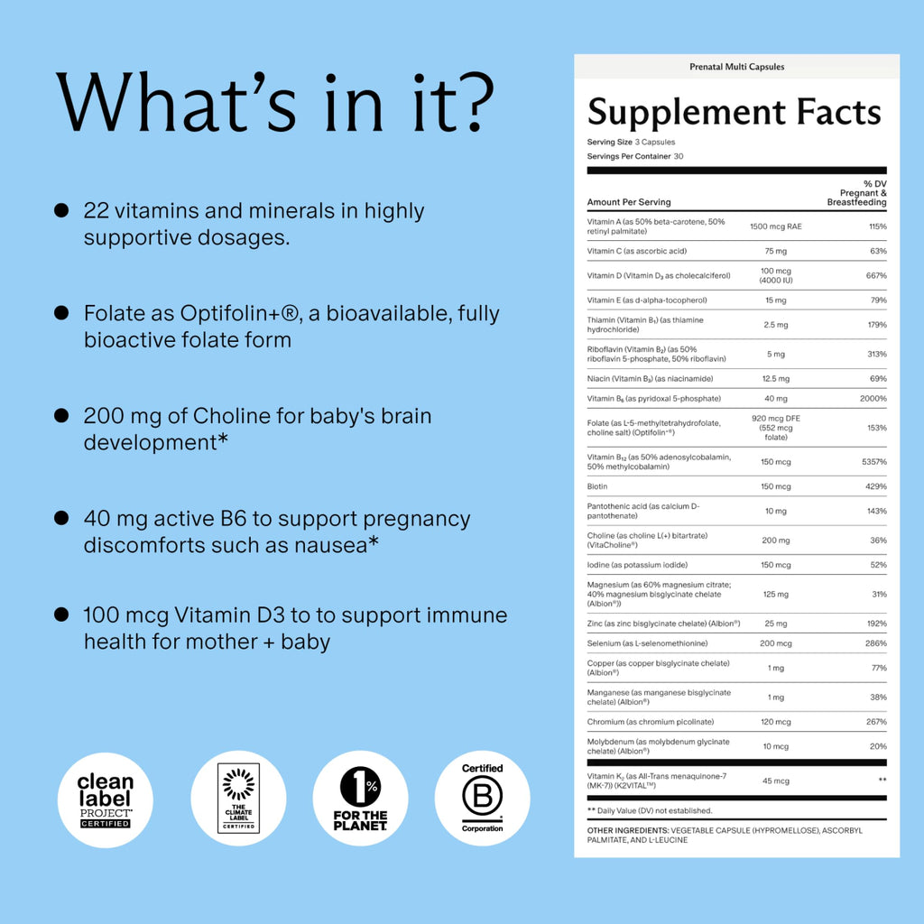 Prenatal Multivitamin Capsule W31511