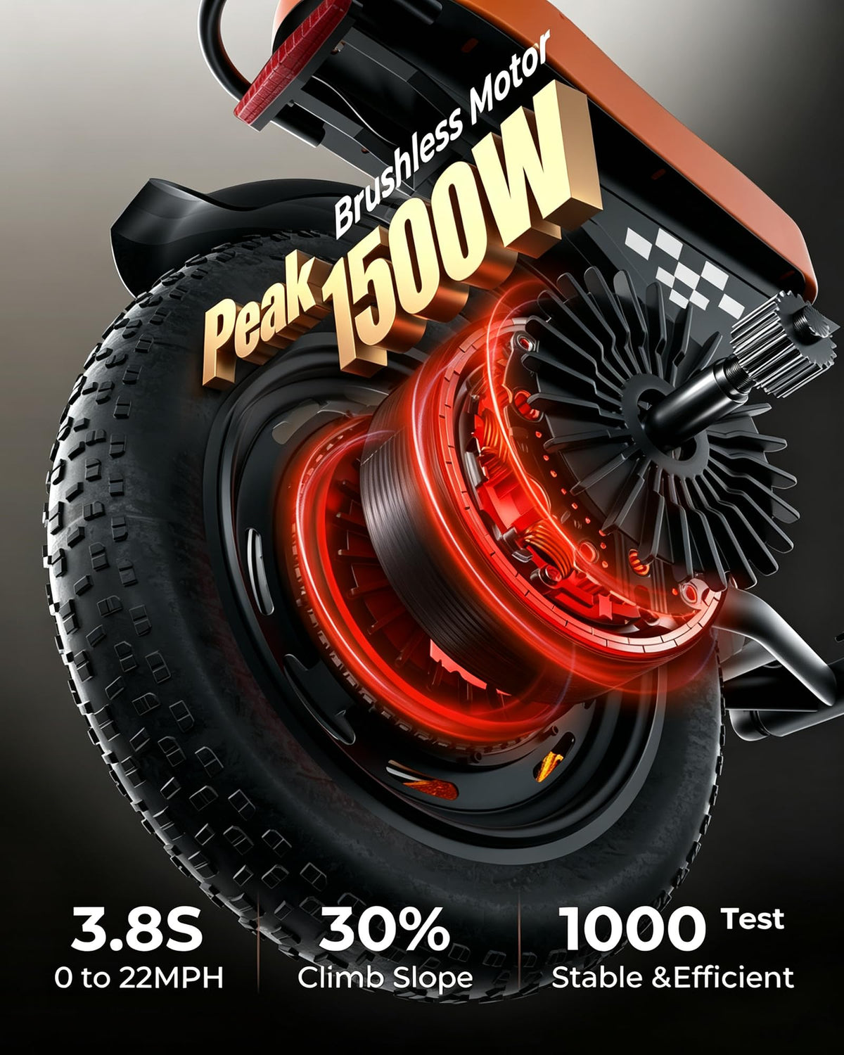 1500W Peak 16'' Fat Tire Electric Bike L402024