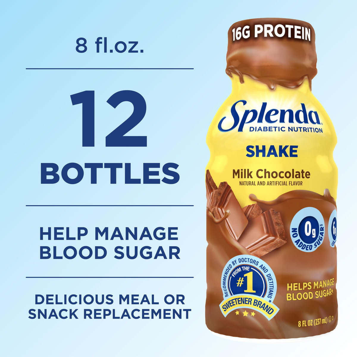 Milk Chocolate Nutrition Shakes 12 Pack C131188
