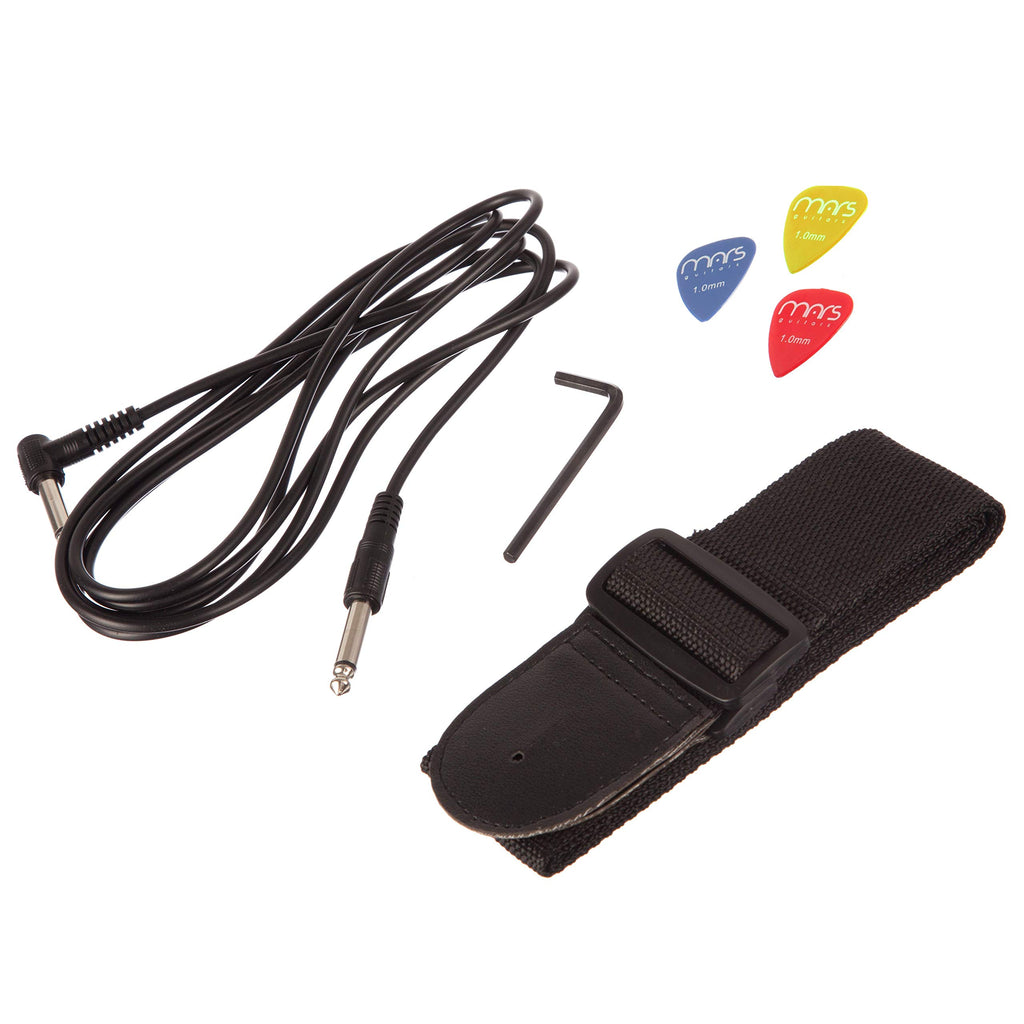 Red Full Size Electric Guitar Kit with 10W Amp & Gig Bag V873303