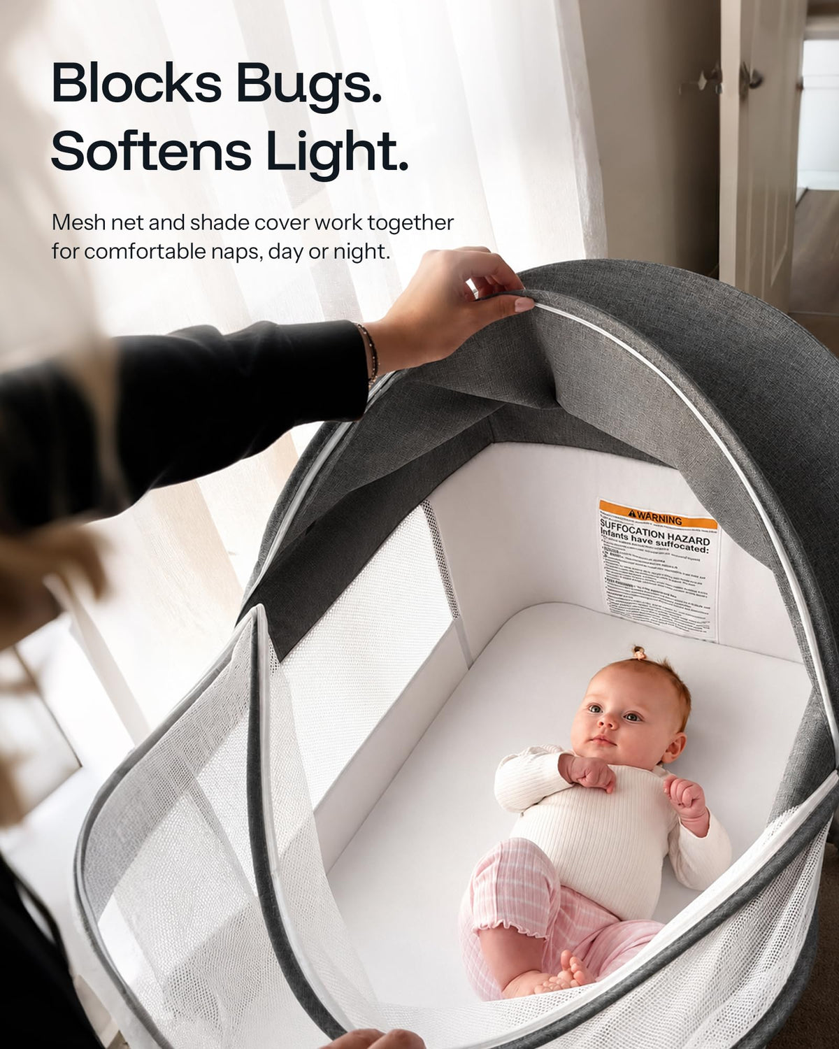 3 in 1 Baby Bassinet with Mattress C151097