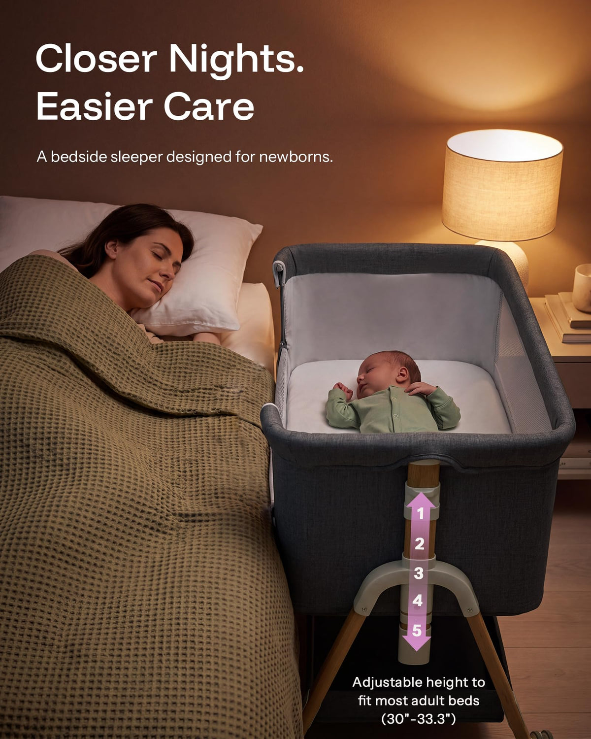 3 in 1 Baby Bassinet with Mattress C151097