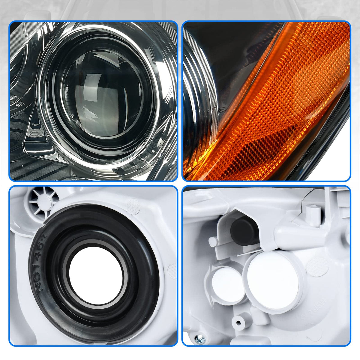 Chrome Housing Headlights V905245