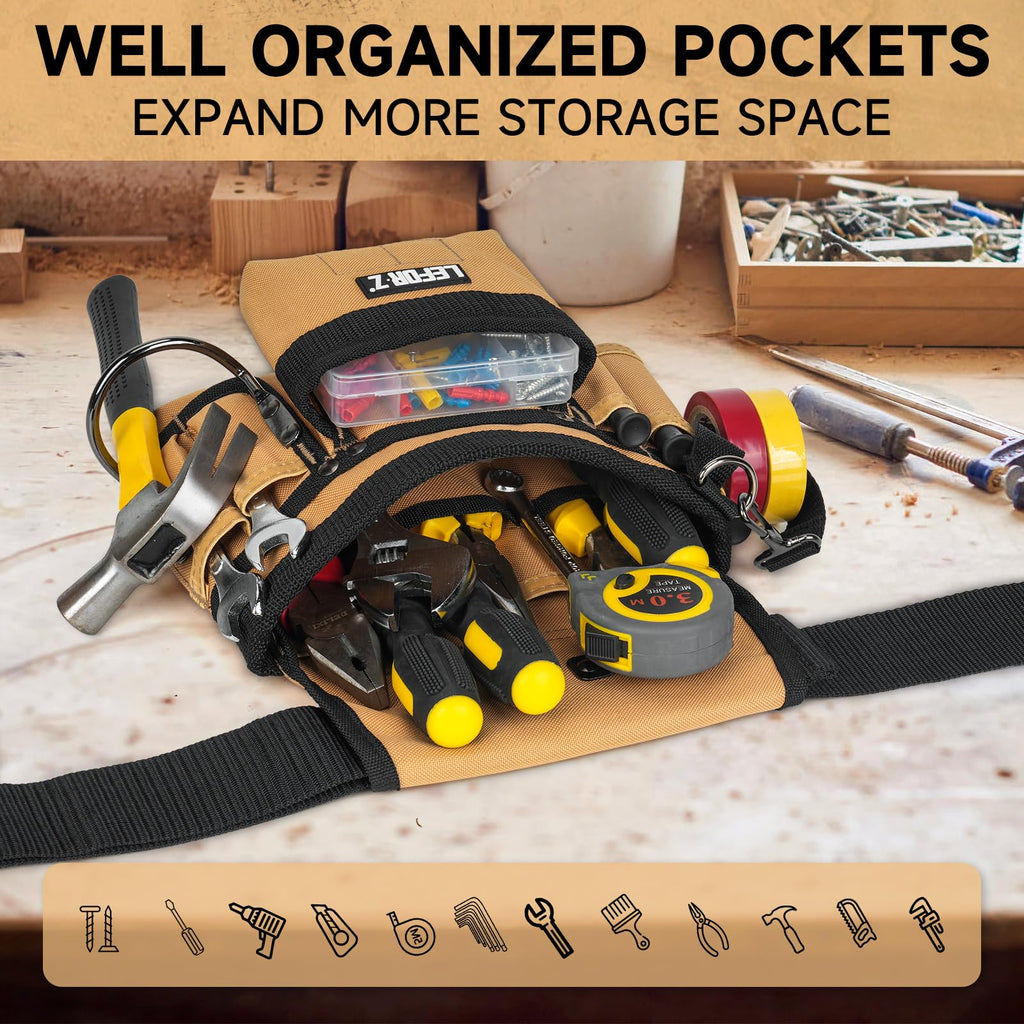 Tool Belt with Magnetic Tool Pouch Y1036