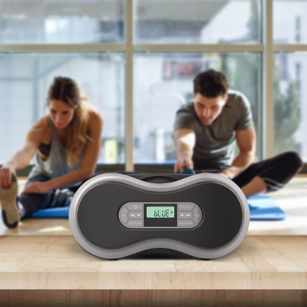 Portable Bluetooth CD Boombox with FM Radio W2569