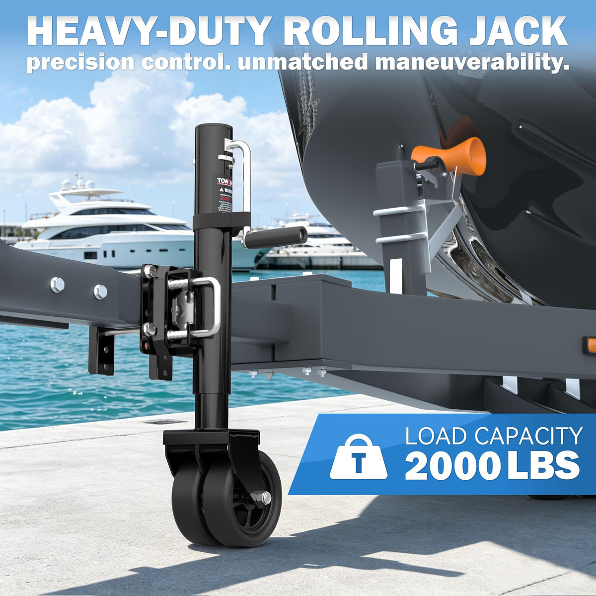 2000 lbs 10" Lift Boat Trailer Jack A2346