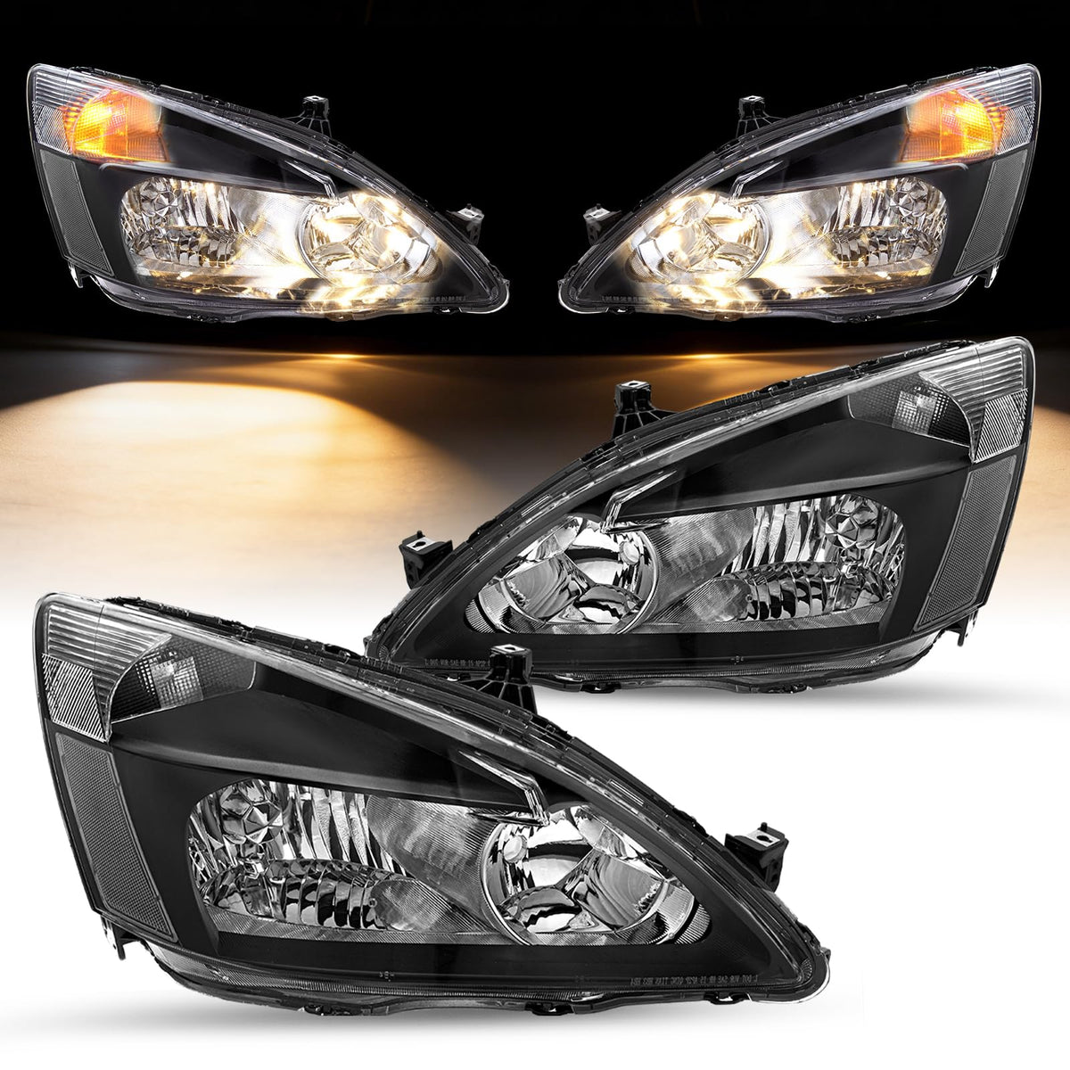 2003-2007 Honda Accord Halogen Headlight Assembly S988
