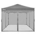 Gazebo Replacement Mosquito Netting 10 x 10ft Grey B51057