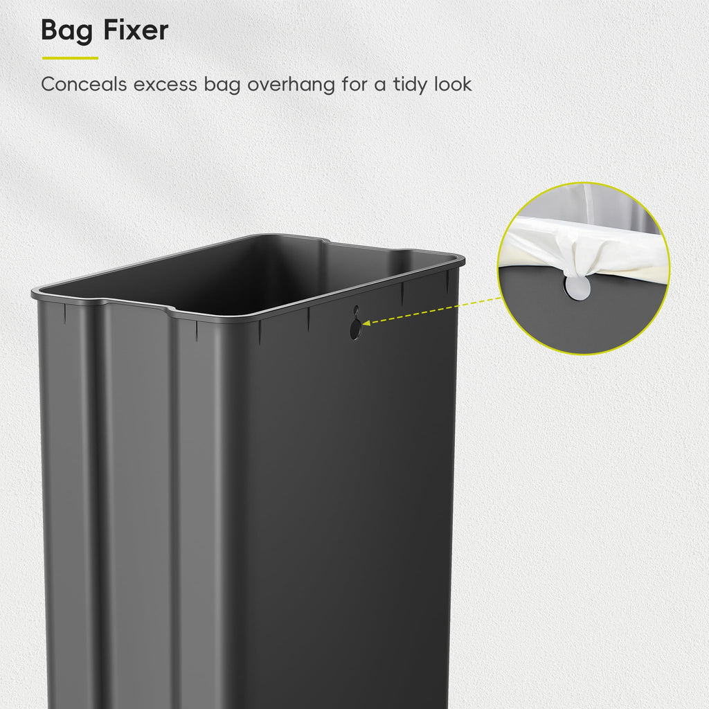 50L Stainless Steel Slim Step Trash Can T50454