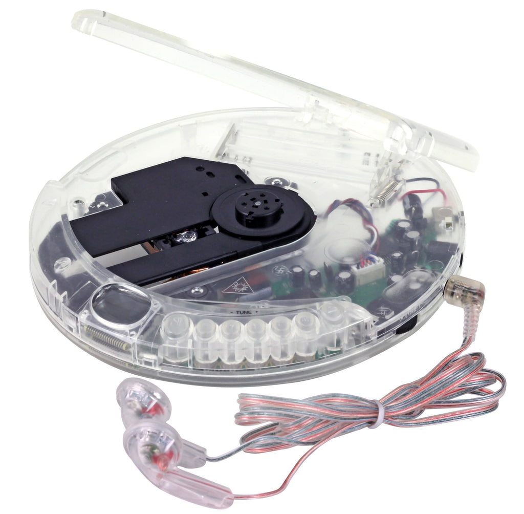 Portable CD Player Transparent Clear O172