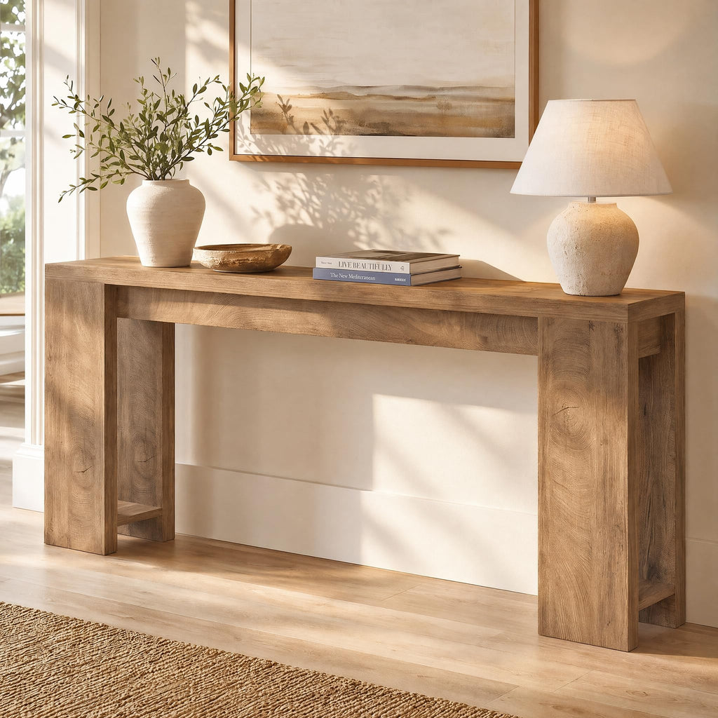 70.9-Inch Light Brown Console Table D502826
