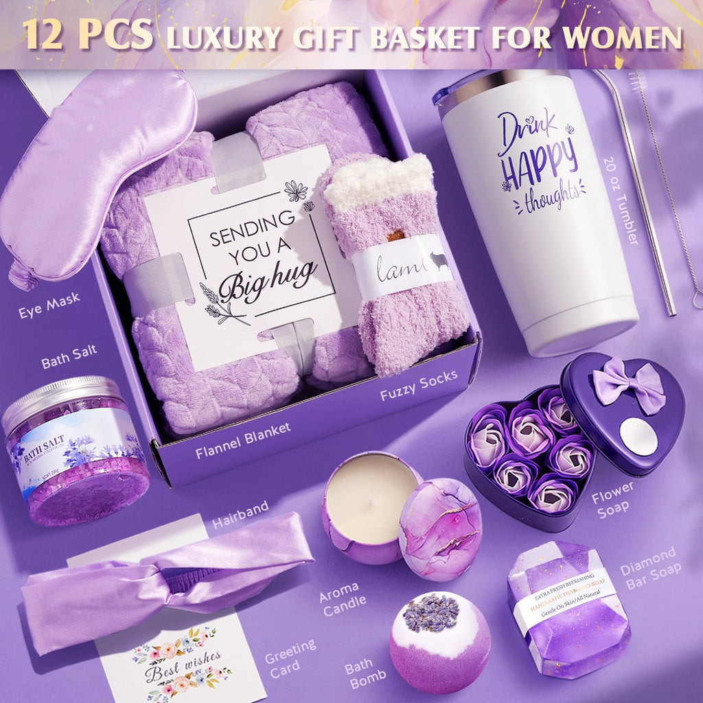 Flannel Blanket Spa Care Package F45866