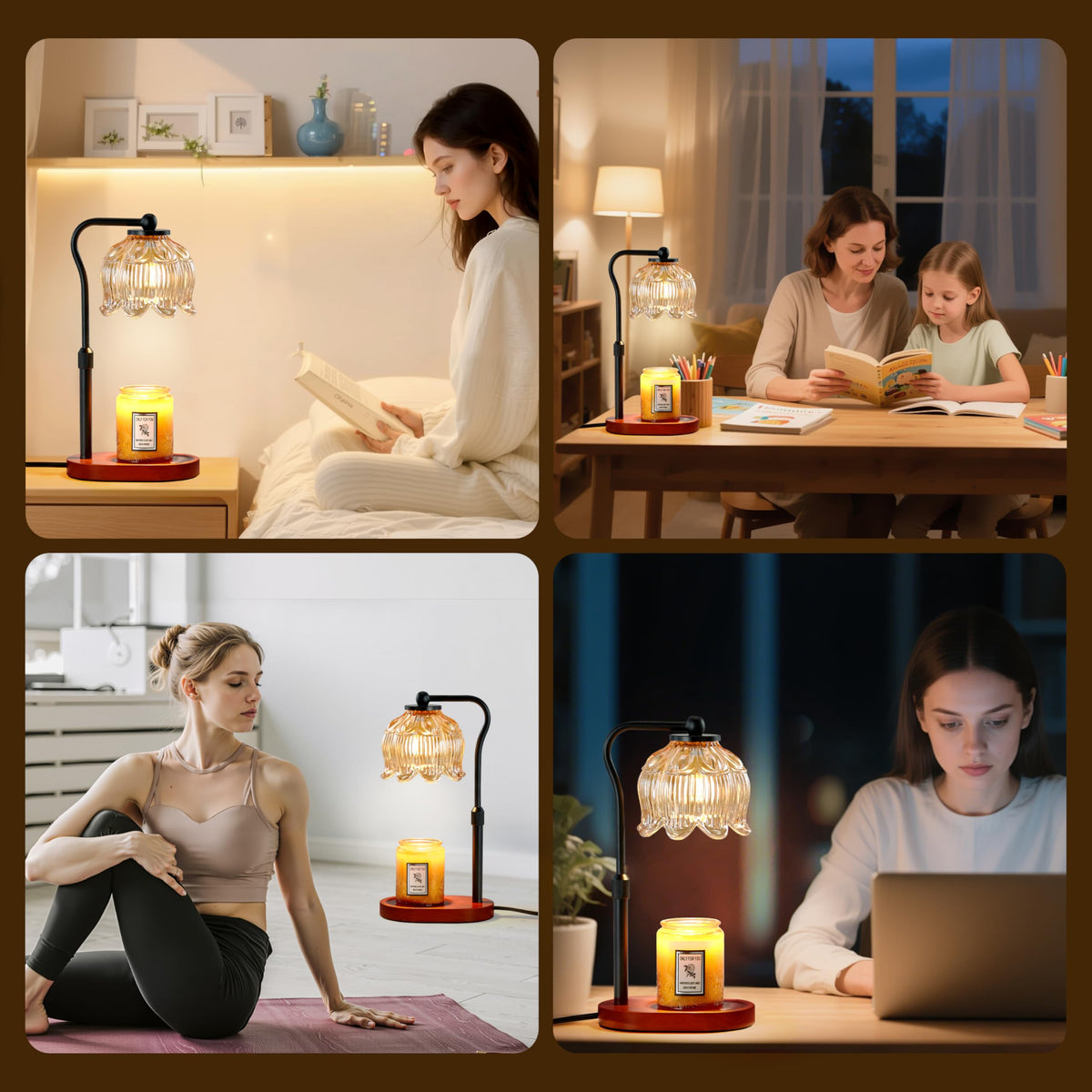 Candle Warmer Lamp with Timer & Stepless Dimming G7623