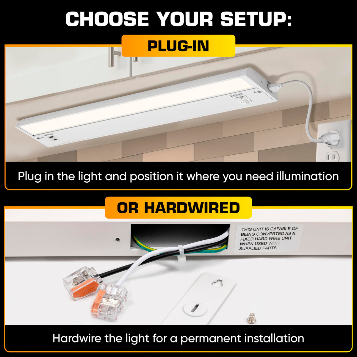 LED Under Cabinet Lighting 24 Inch White A4744