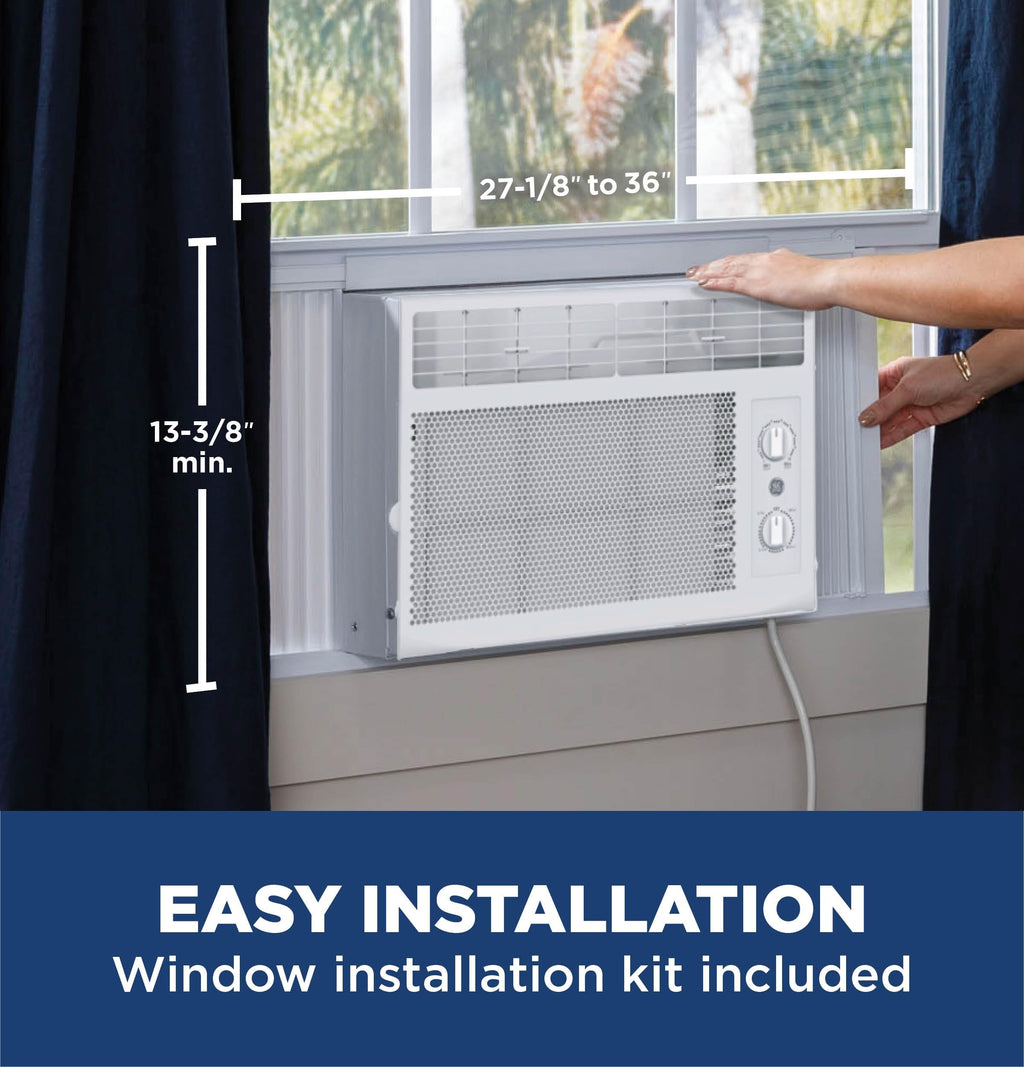 White 5,000 BTU Window Air Conditioner with Manual Controls G7469