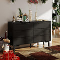 Black 6 Drawer Dresser Z6542