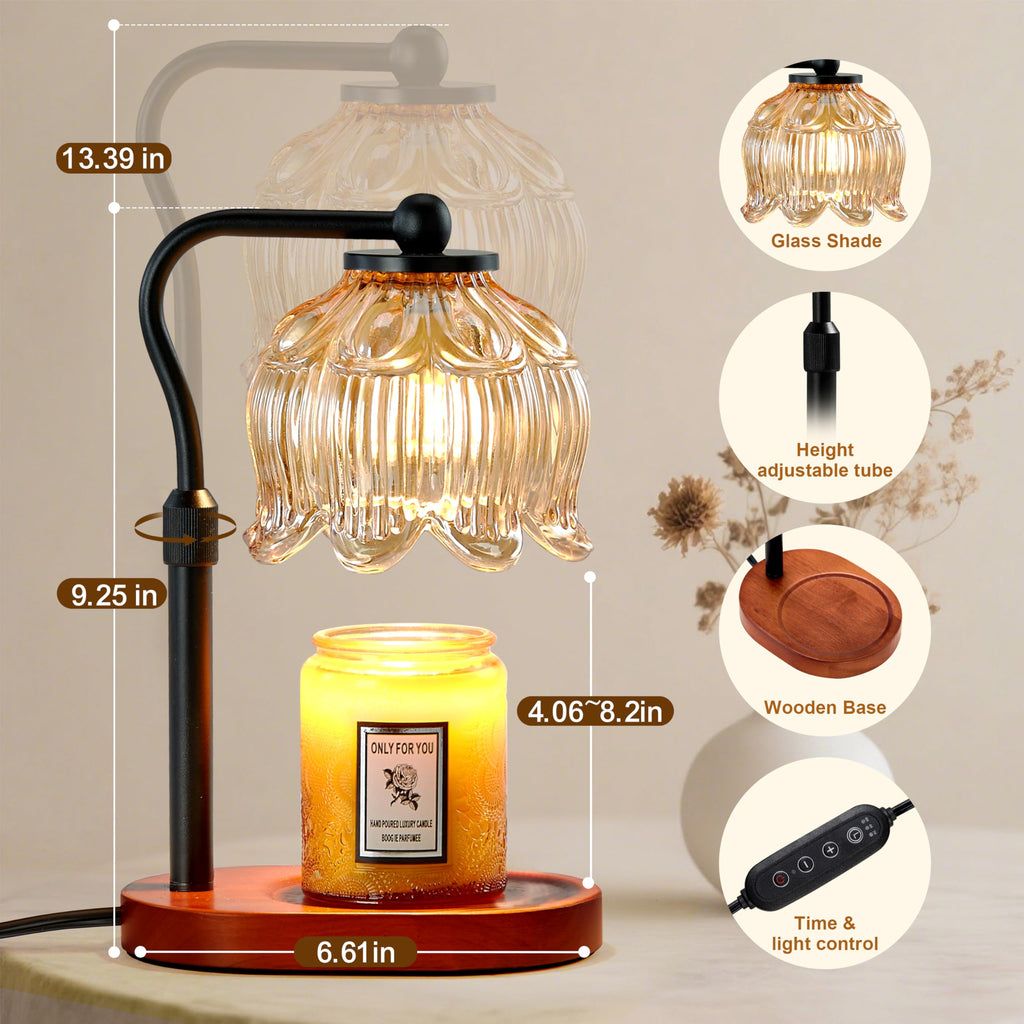 Candle Warmer Lamp with Timer & Stepless Dimming G7623