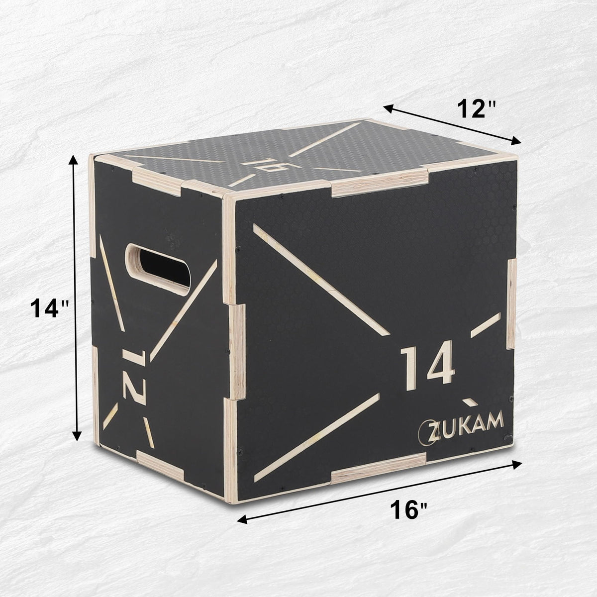 Non-Slip Wood Plyometric Jump Box G133012