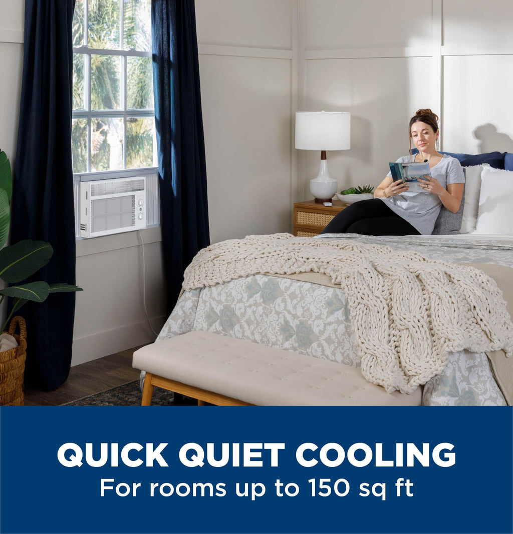 White 5,000 BTU Window Air Conditioner with Manual Controls G7469