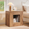 24" Nightstand Set of 2 with Drawer and Storage Shelf X486728