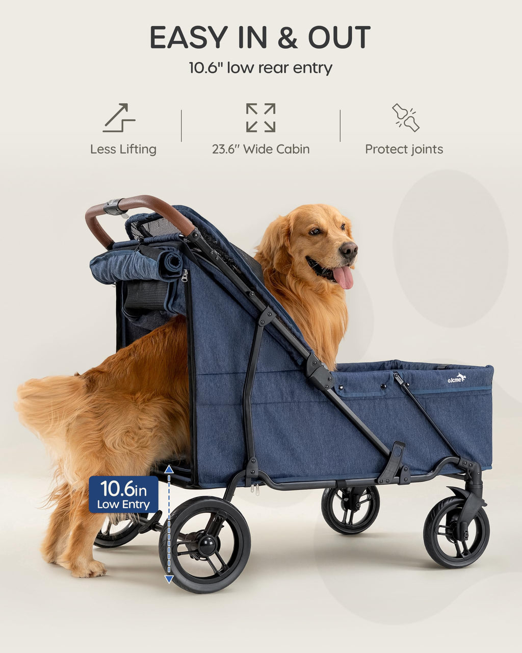 Large Dog Stroller up to 170 lbs U98259