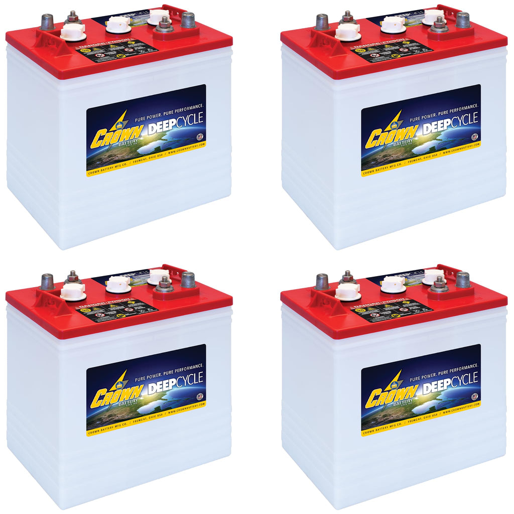 6V 235Ah Flooded Lead Acid Deep Cycle Battery Pack of 4 Y664286