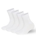 Mens Womens Rayon Bamboo 4 Pairs Ankle Socks B8239