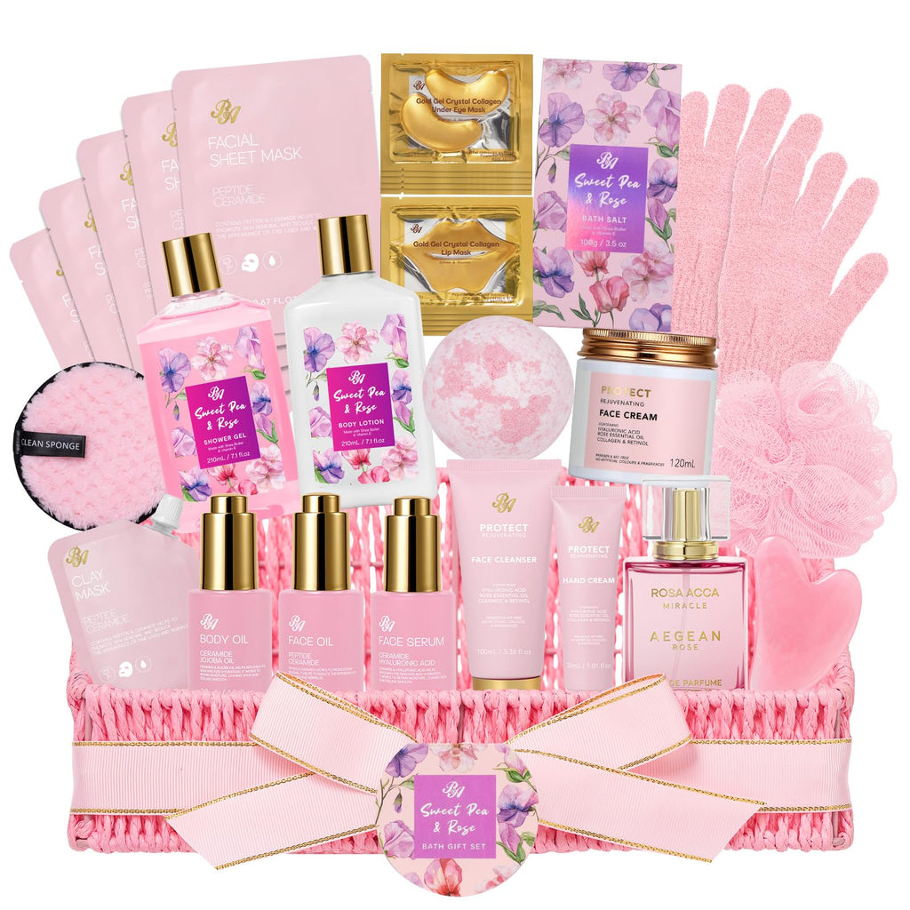 32 Pcs Rose Spa Skin Care Set H4649