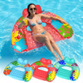 3 Pack Inflatable Pool Float Chairs with Cup Holder K495