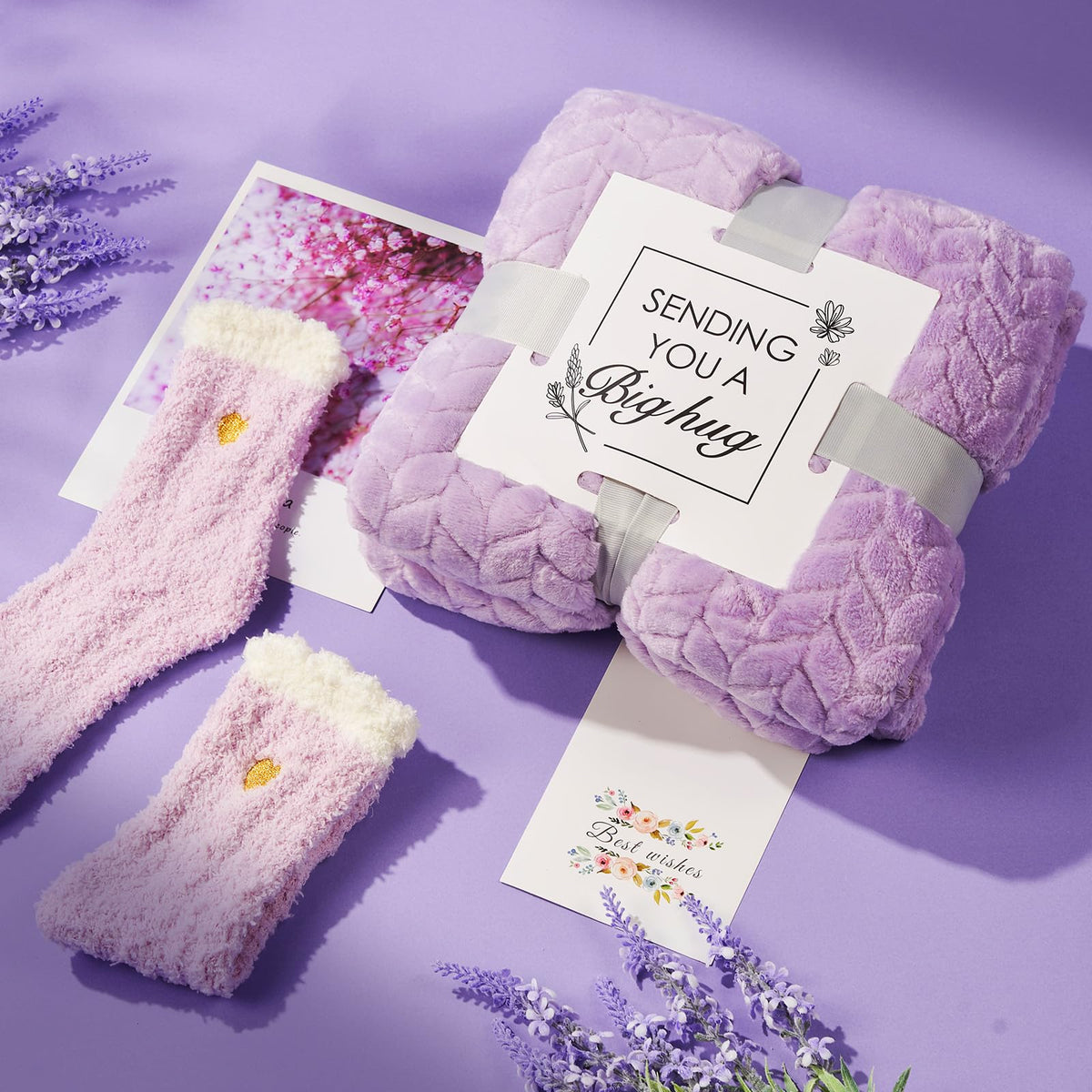Flannel Blanket Spa Care Package F45866