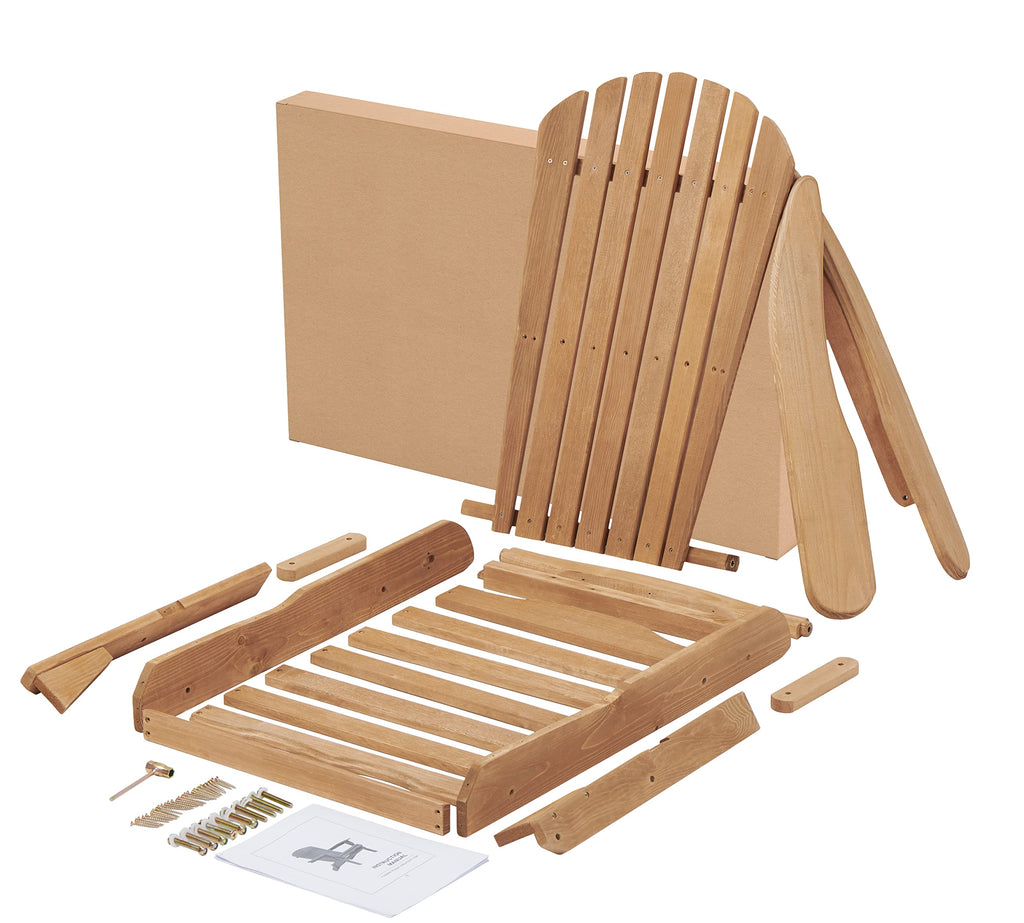 Cedar Folding Adirondack Chair Set of 2 L239106