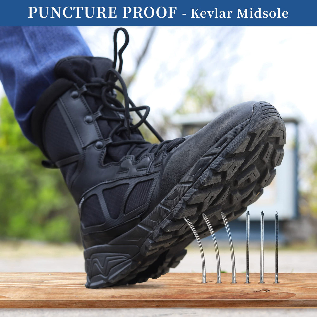 Lightweight Side Zipper Tactical Work Boots M63638