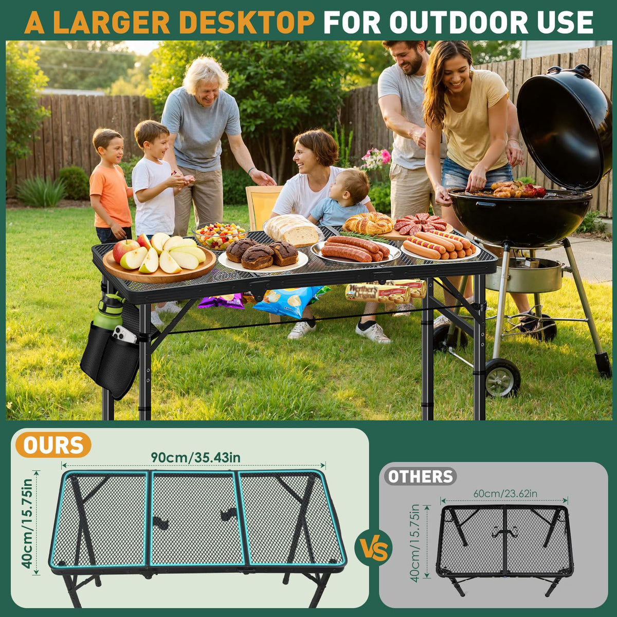 3ft Aluminum Folding Camping Table N4737