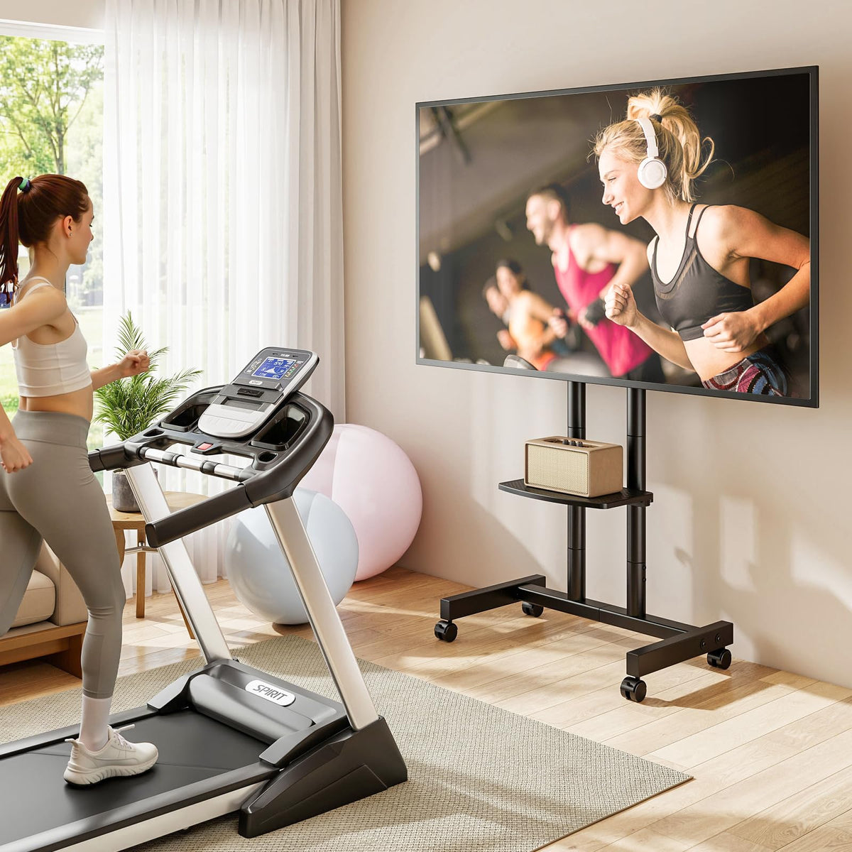 Heavy Duty Rolling TV Stand for 27-80 inch TVs E92986